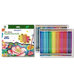 48pcs woodfree erasable  color pencil